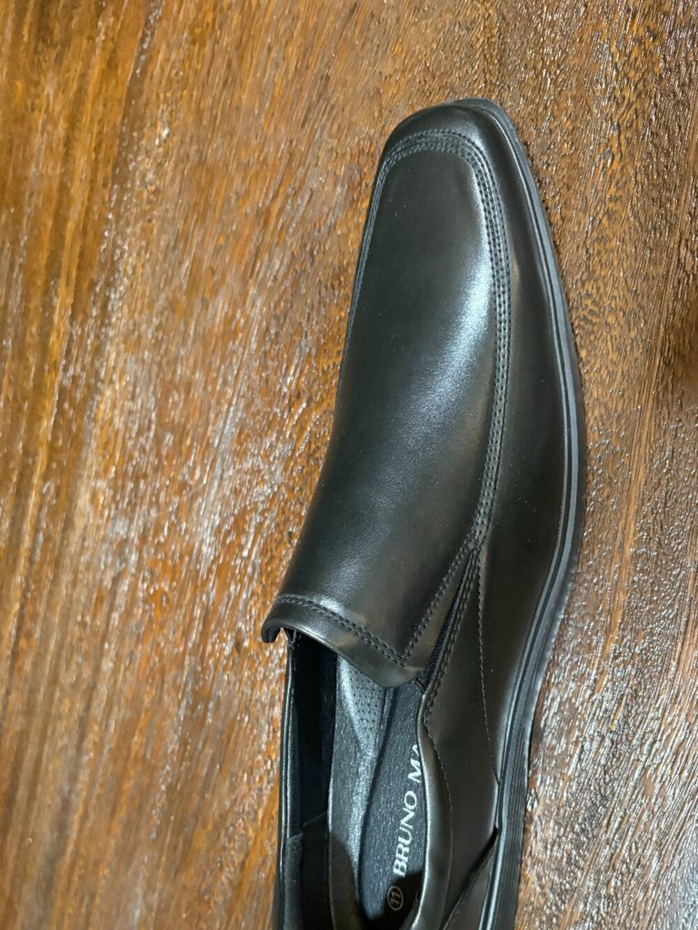 Bruno Marc sz 11 Black Loafer SLip on 1 Right Shoe for Amputee Display Replace
